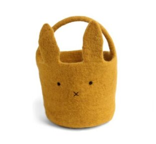 Day and Age Big Bunny Basket - Ochre